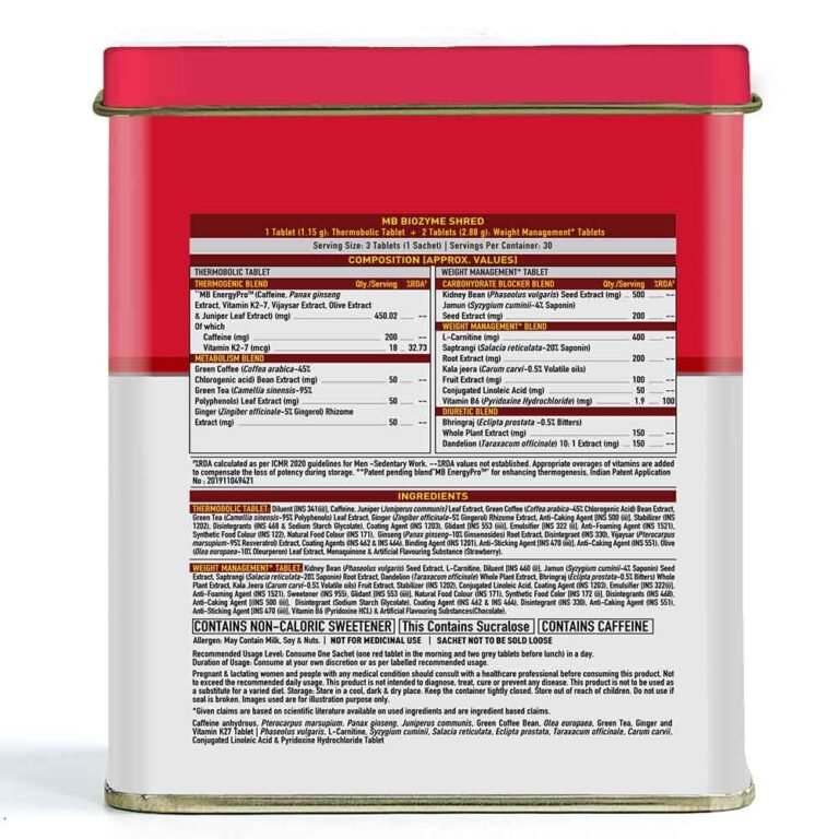 Biozyme Tablets and Biozyme Shred for Weight Loss in India
